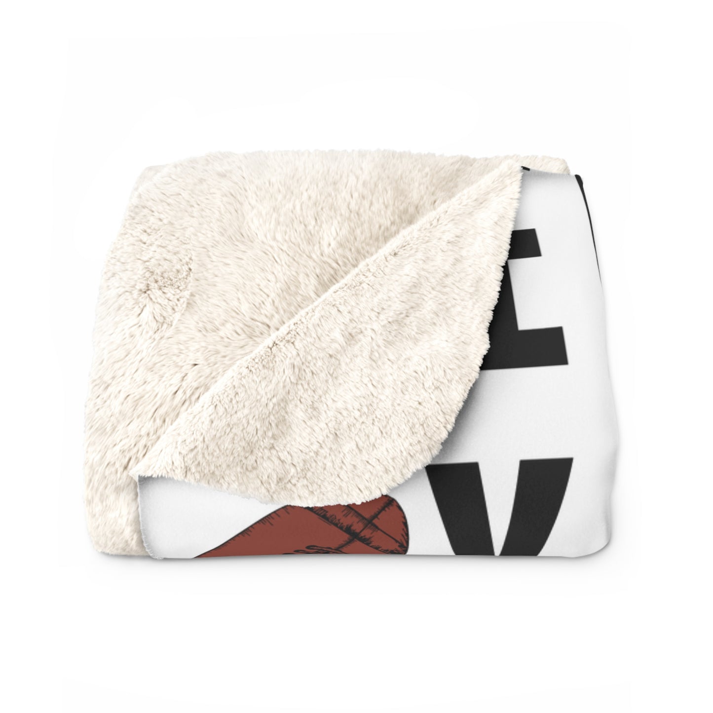 Football Game Day Fleece Sherpa Blanket
