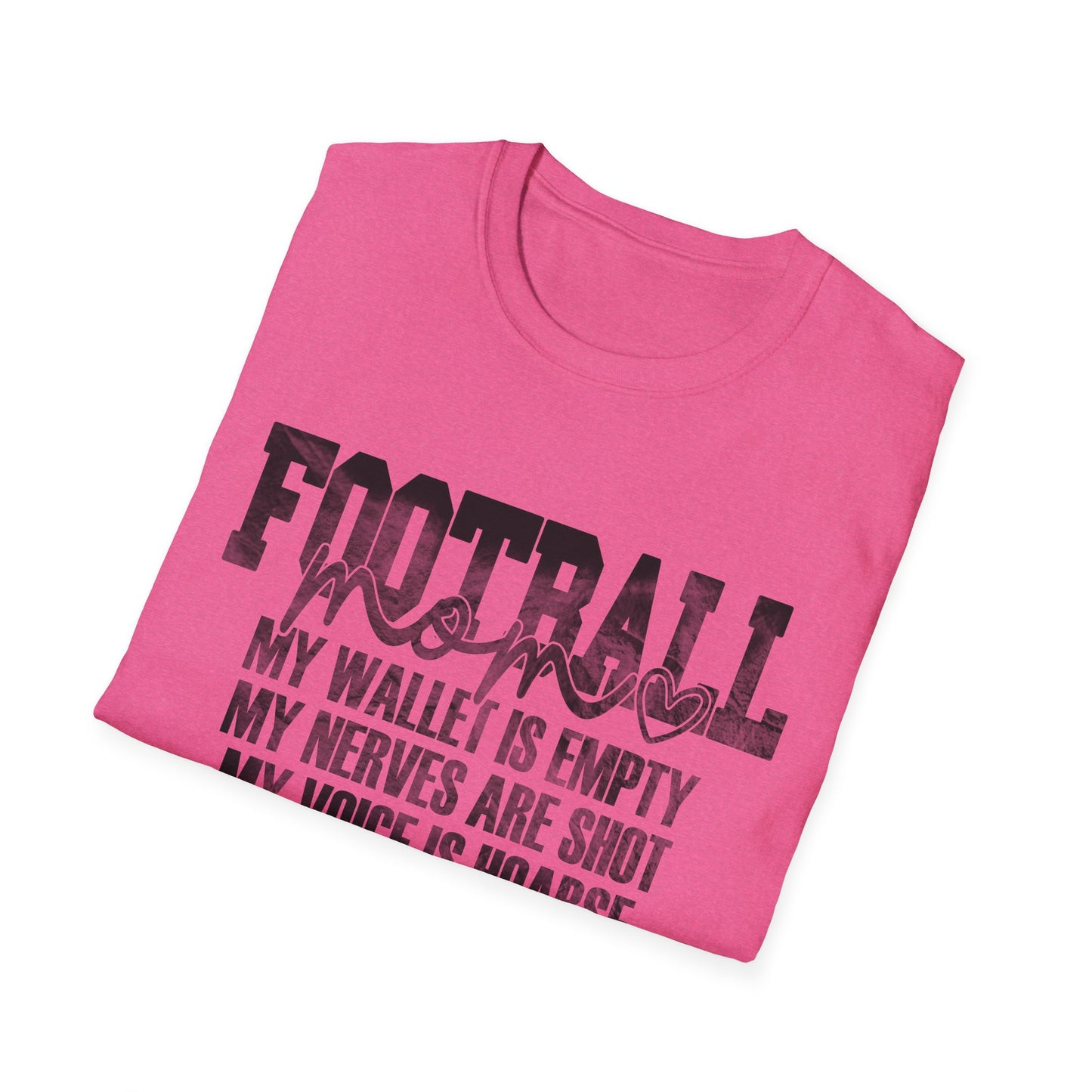 Heartfelt Football Mom T-Shirt