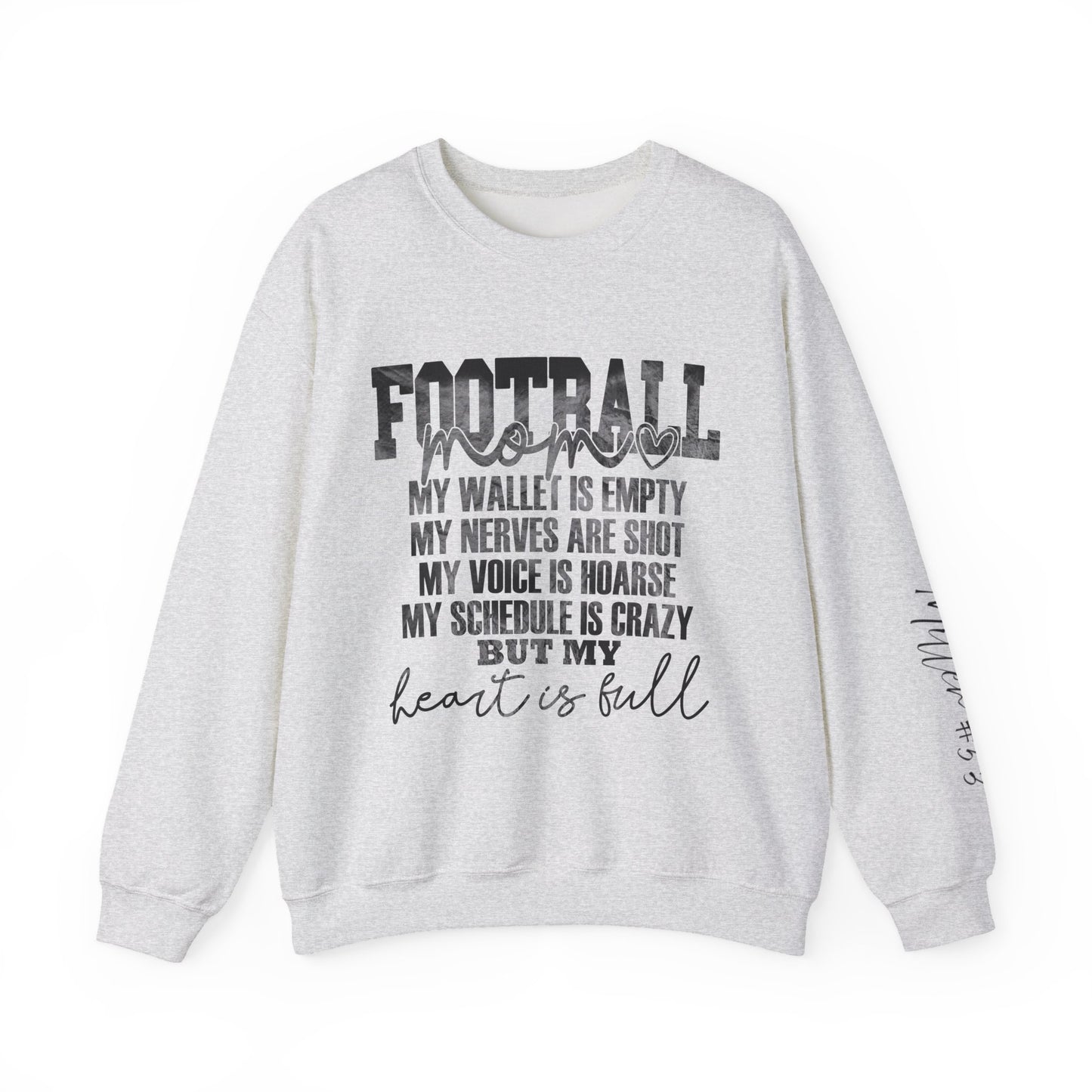 Football Mom Sweatshirt Personalization Included