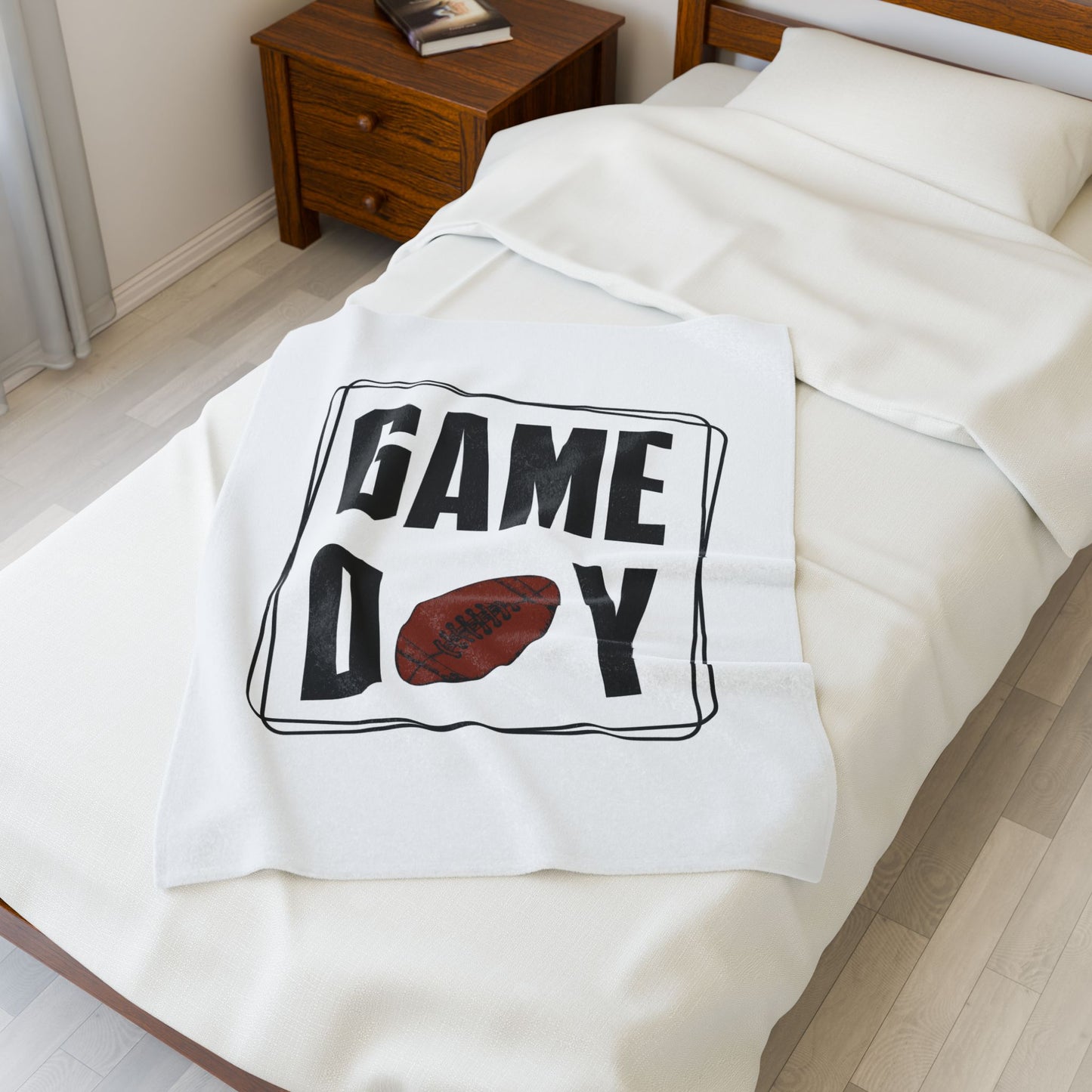 Football Game Day Velveteen Plush Blanket