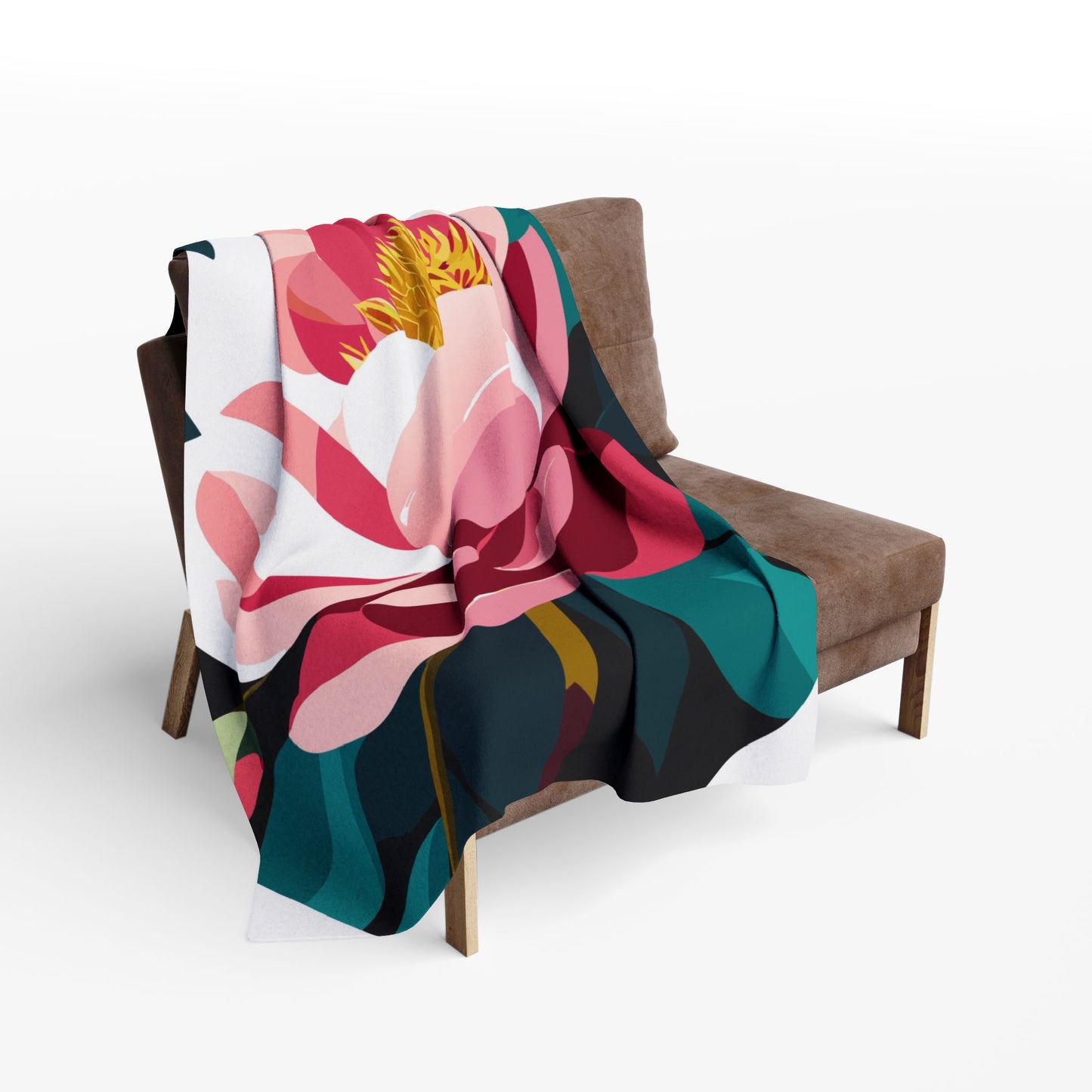 Fleece Blanket - Peony