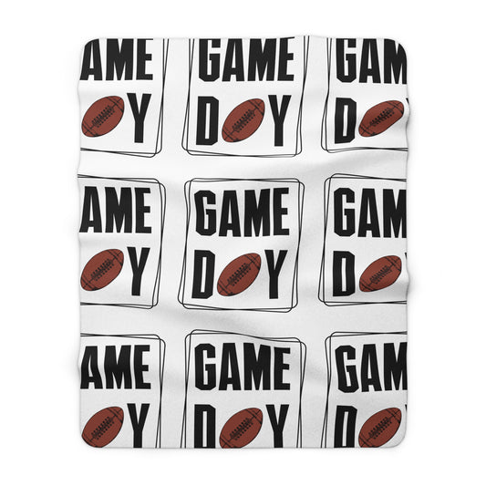 Football Game Day Fleece Sherpa Blanket