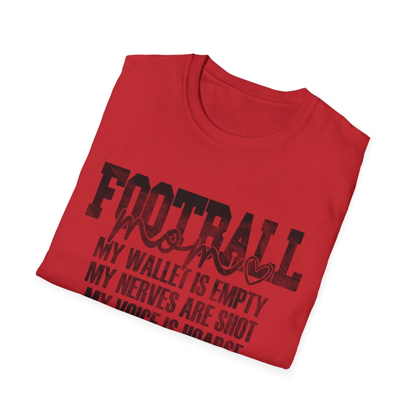 Heartfelt Football Mom T-Shirt