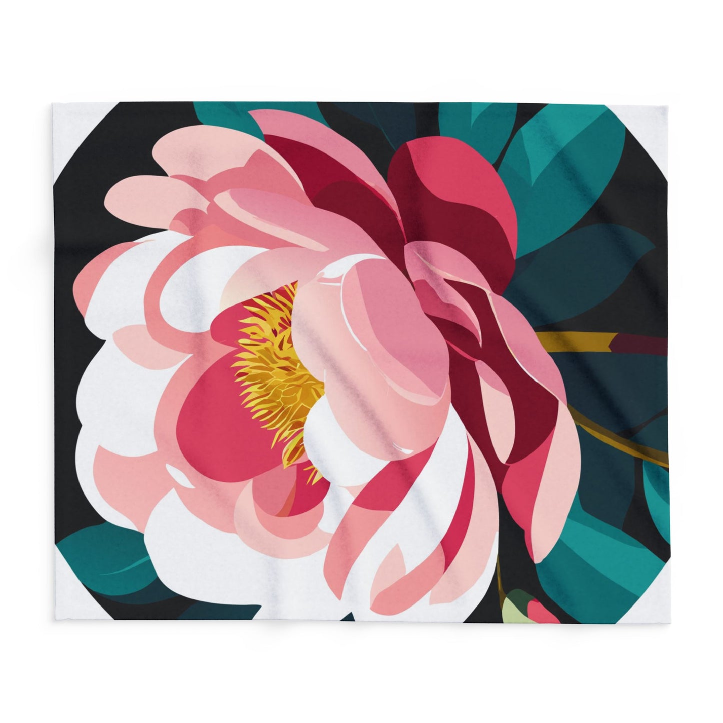 Fleece Blanket - Peony