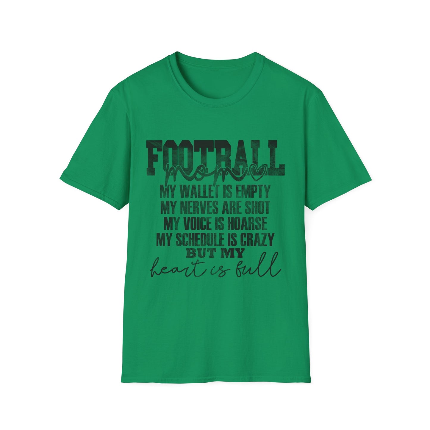Heartfelt Football Mom T-Shirt