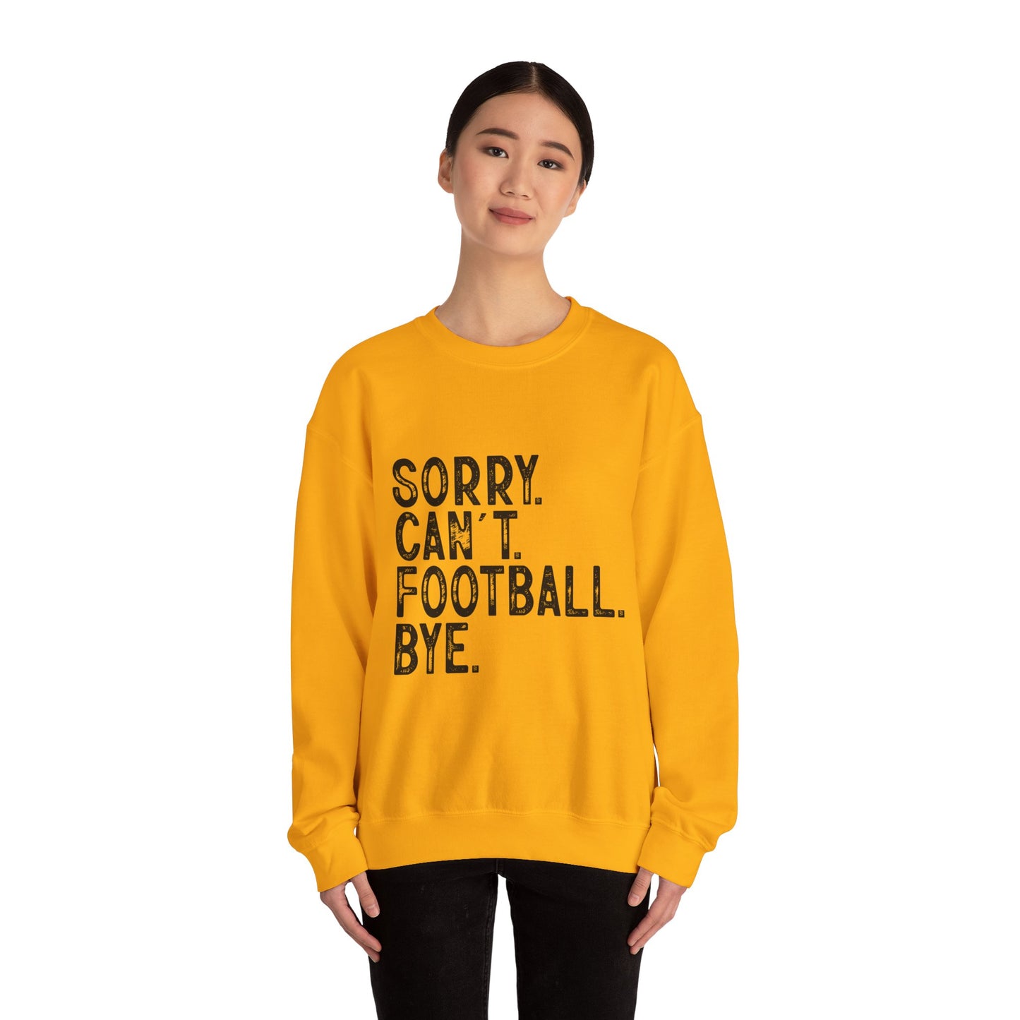 Sorry Can't Football Crewneck Sweatshirt