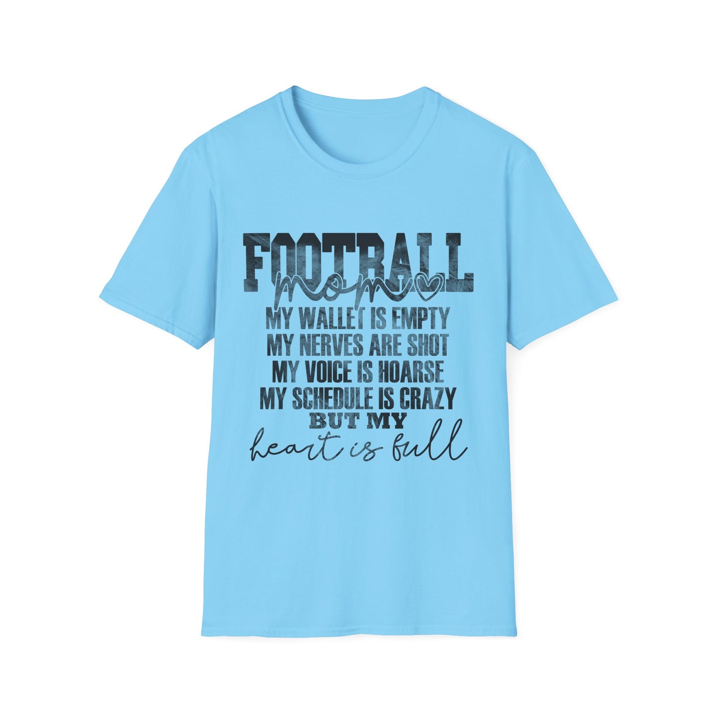 Heartfelt Football Mom T-Shirt