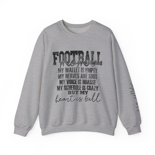 Football Mom Sweatshirt Personalization Included