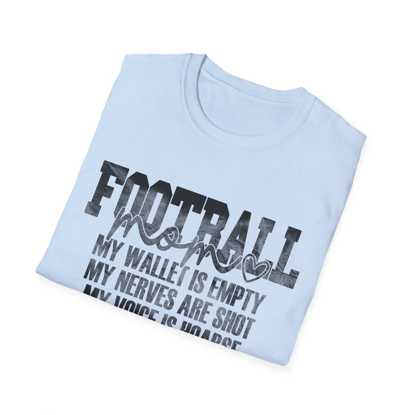 Heartfelt Football Mom T-Shirt