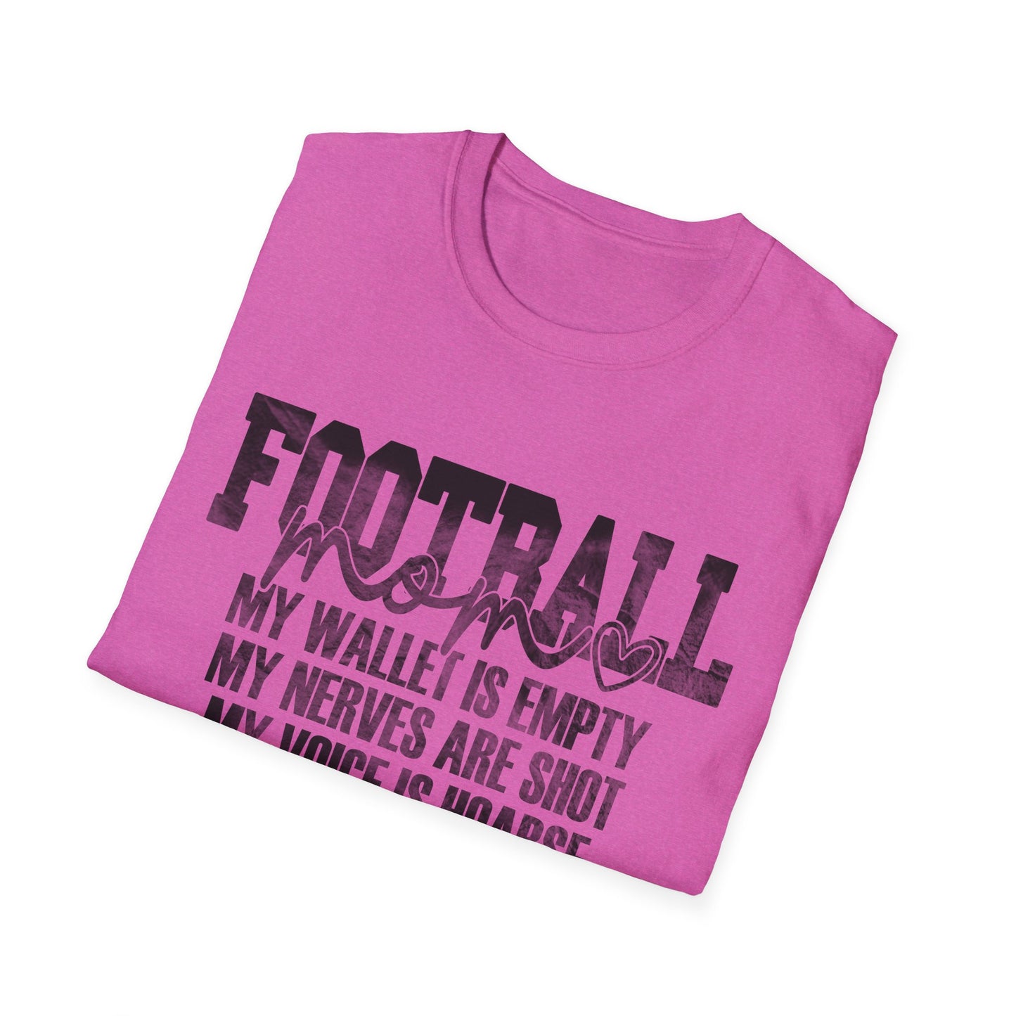 Heartfelt Football Mom T-Shirt