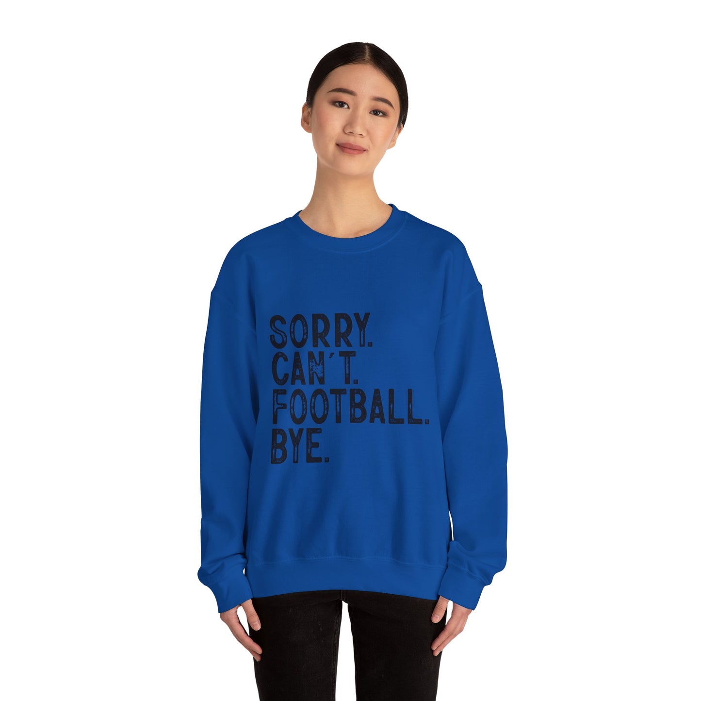 Sorry Can't Football Crewneck Sweatshirt