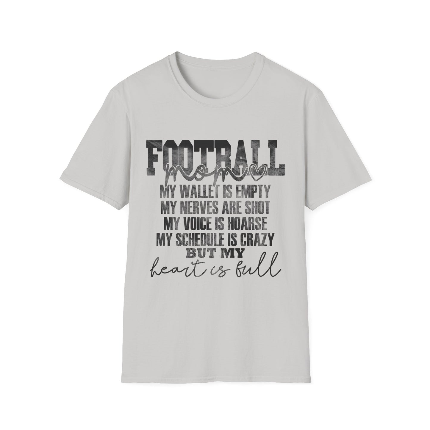 Heartfelt Football Mom T-Shirt