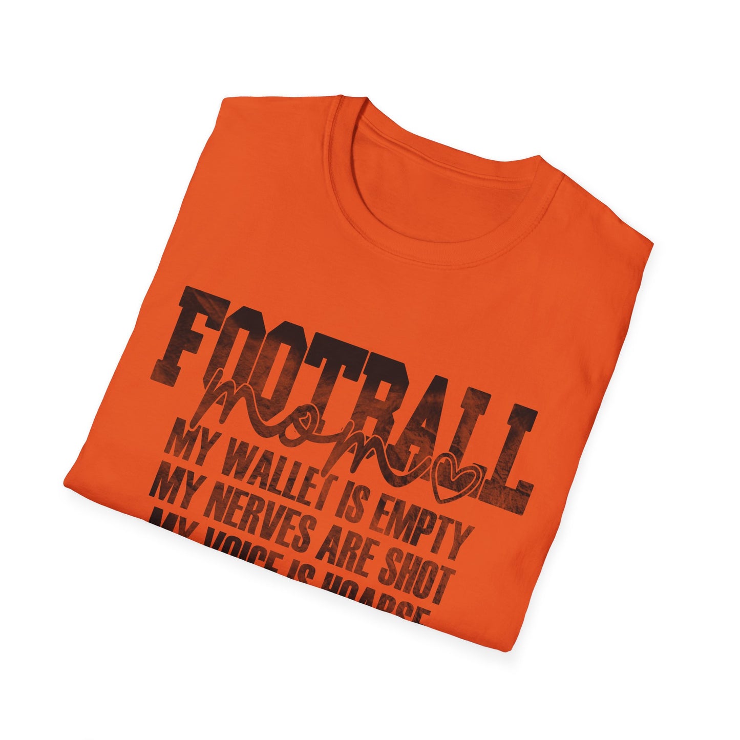 Heartfelt Football Mom T-Shirt