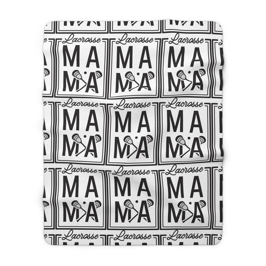 Lacrosse Mama Fleece Sherpa Blanket