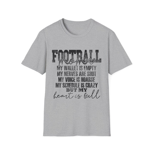 Heartfelt Football Mom T-Shirt