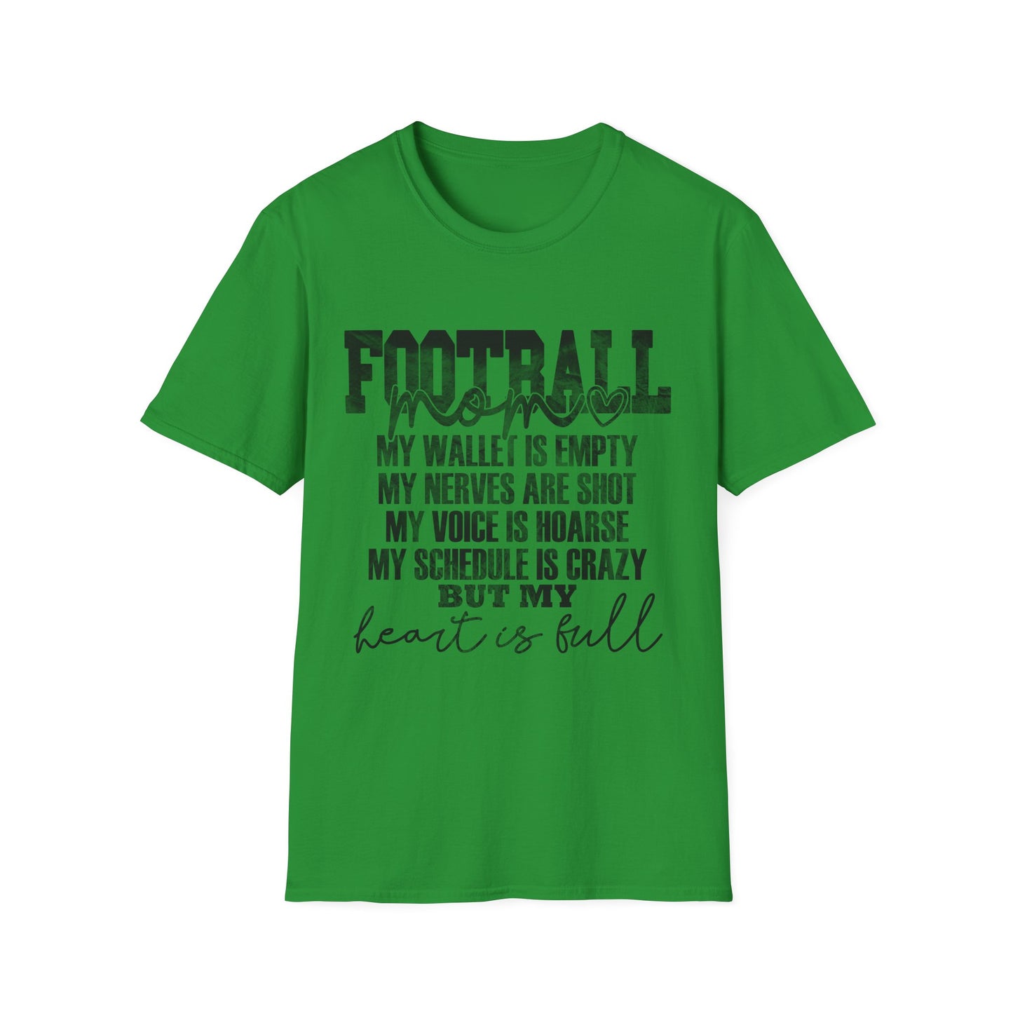 Heartfelt Football Mom T-Shirt
