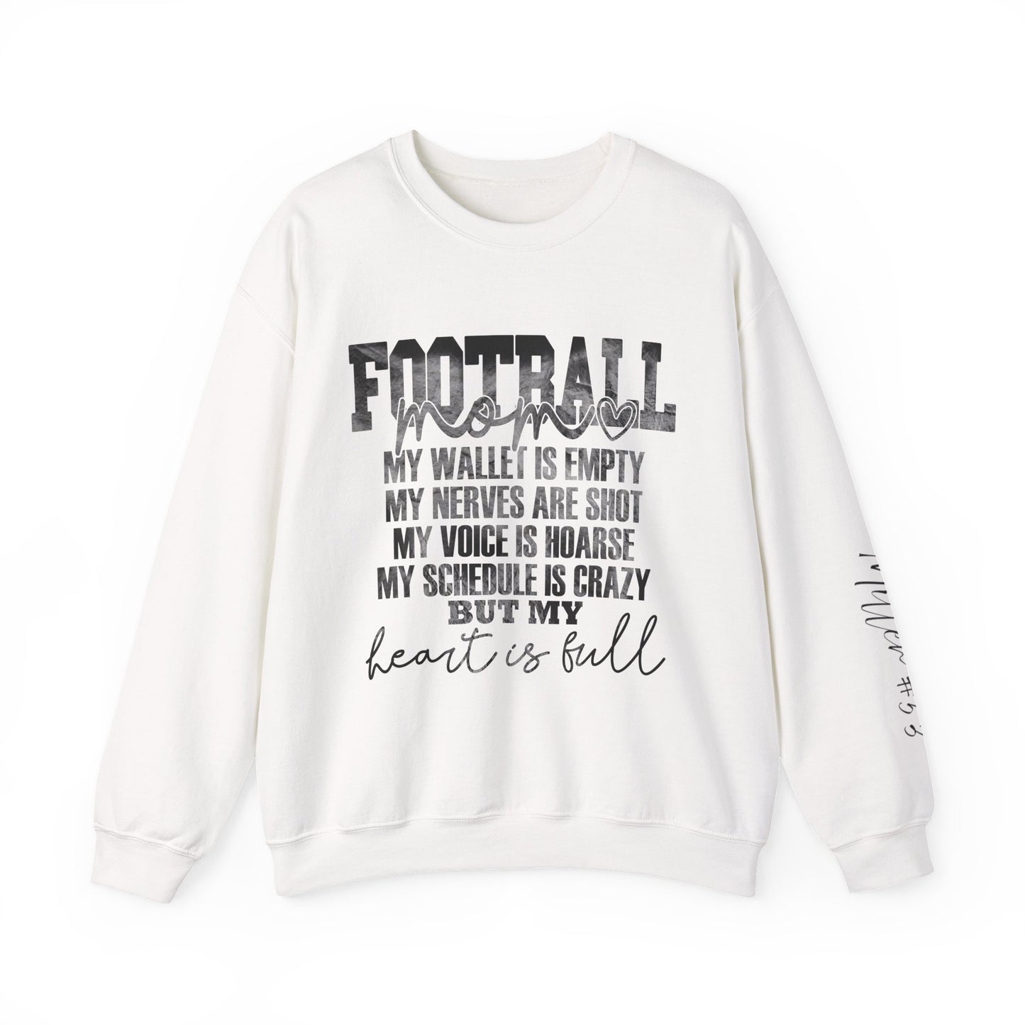 Football Mom Sweatshirt Personalization Included