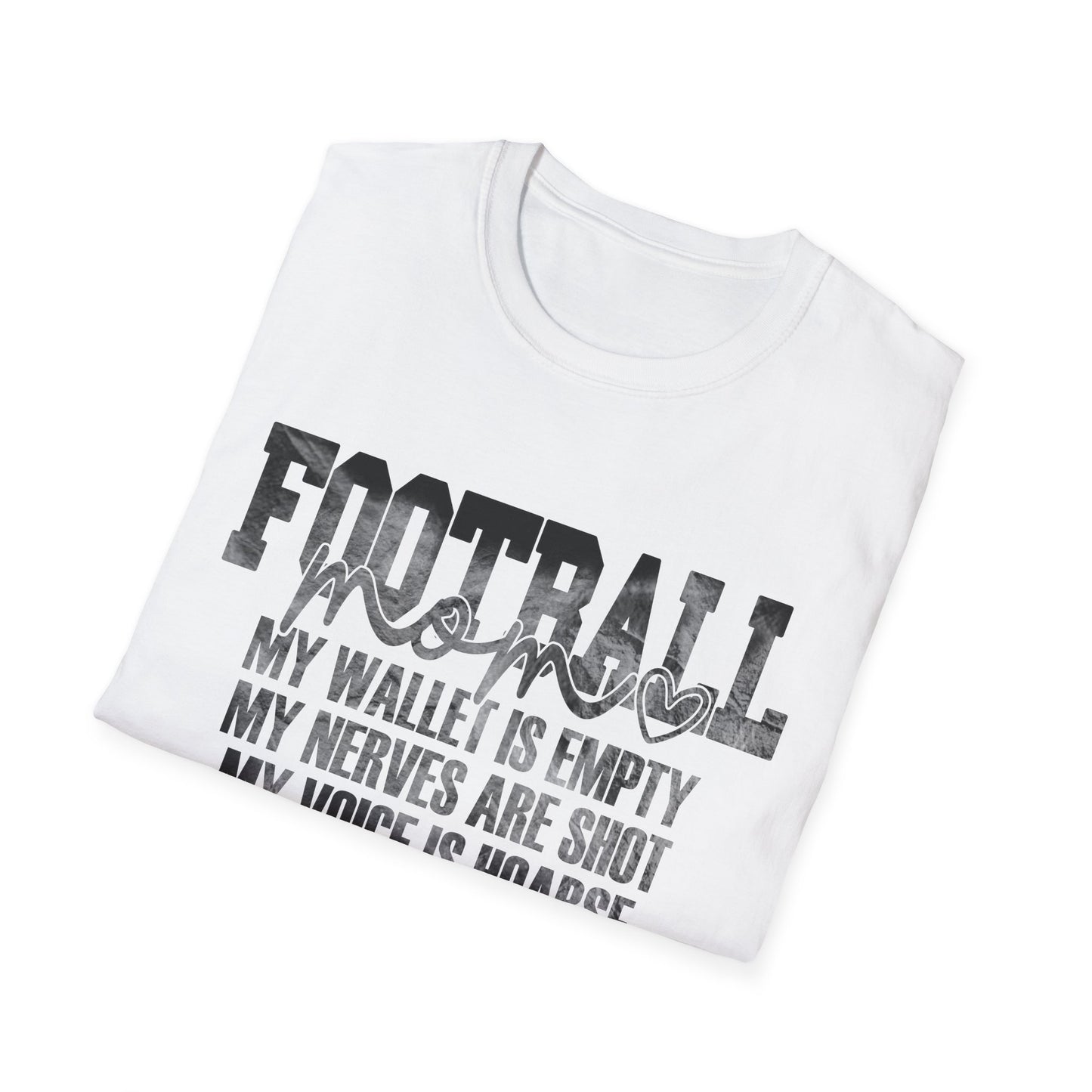 Heartfelt Football Mom T-Shirt