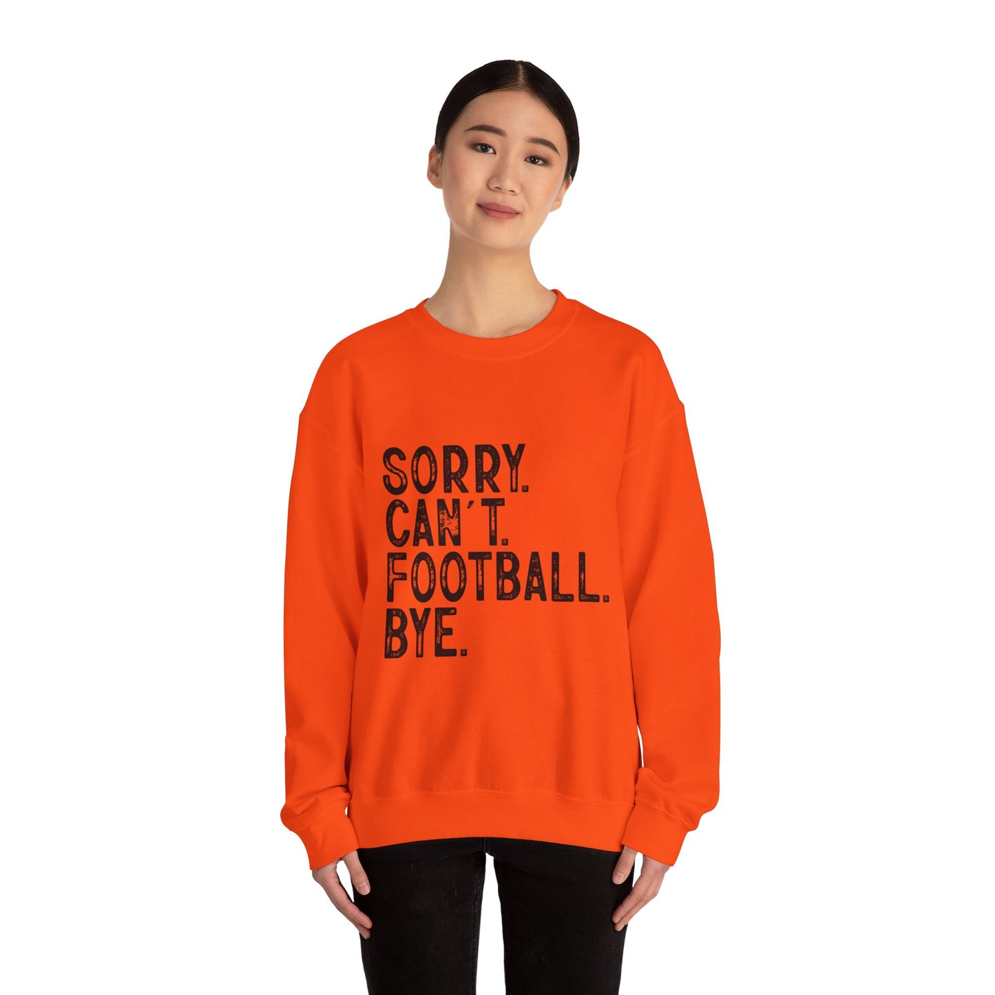 Sorry Can't Football Crewneck Sweatshirt
