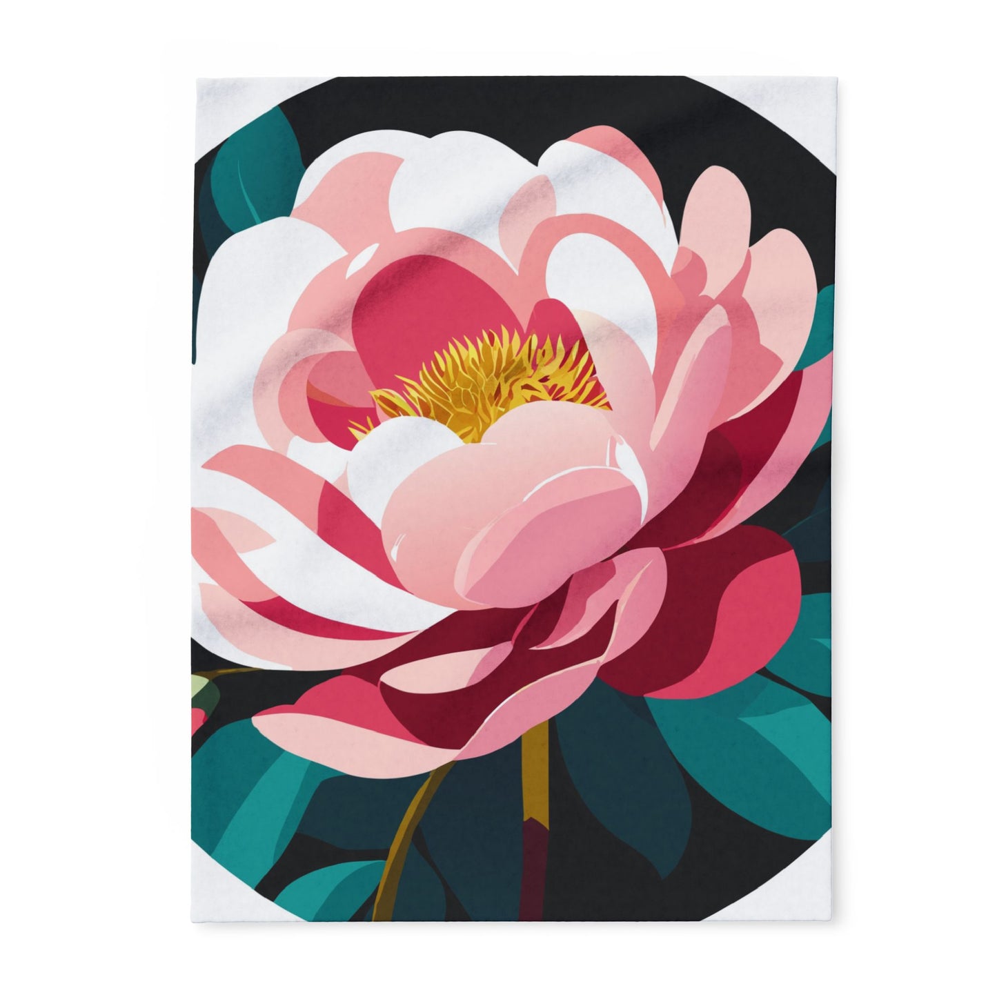 Fleece Blanket - Peony