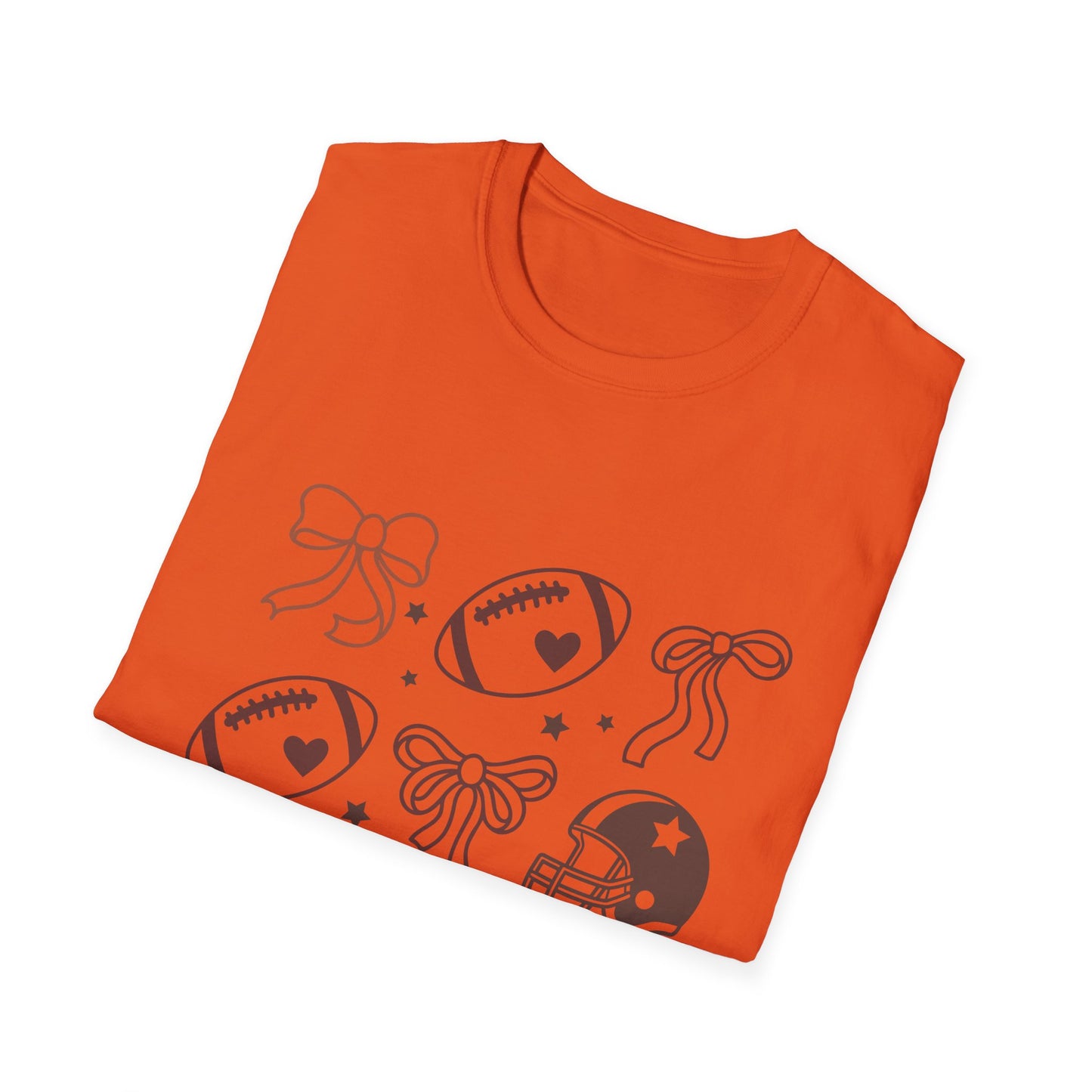 Football & Bow Graphic T-Shirt