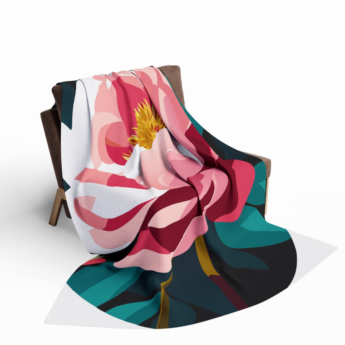 Fleece Blanket - Peony