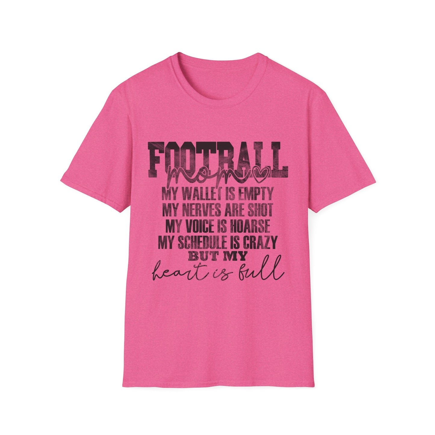 Heartfelt Football Mom T-Shirt