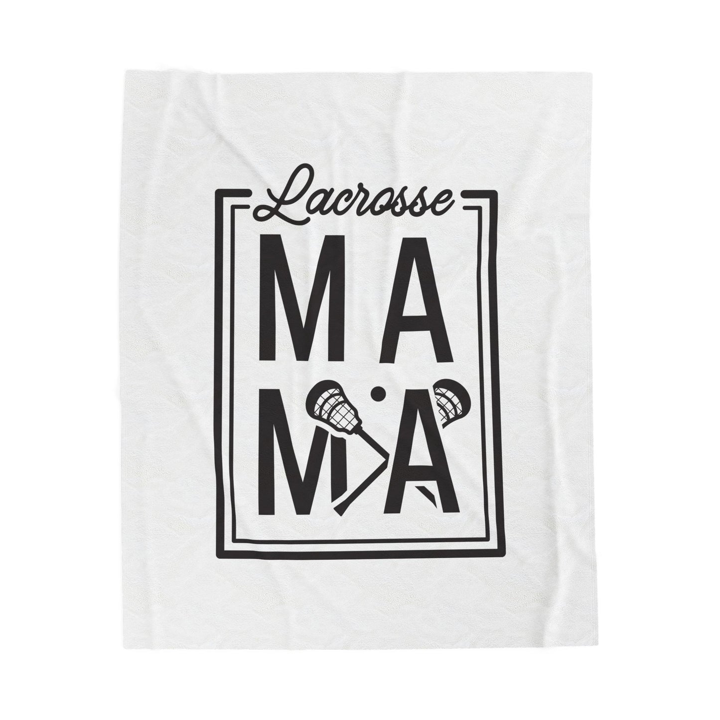 Lacrosse Mama Velveteen Plush Blanket
