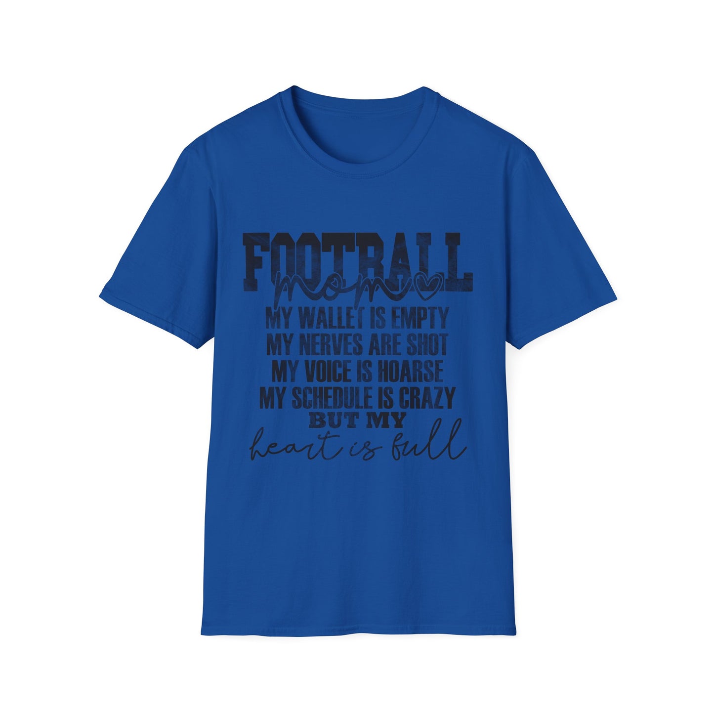 Heartfelt Football Mom T-Shirt