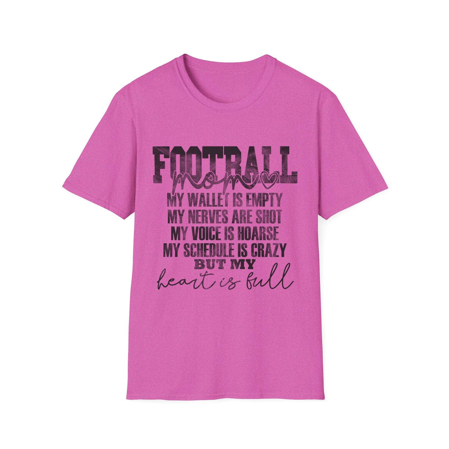 Heartfelt Football Mom T-Shirt
