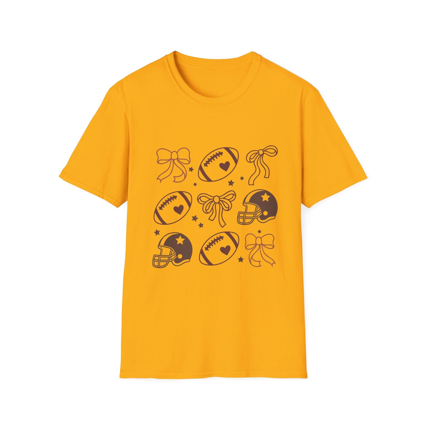 Football & Bow Graphic T-Shirt