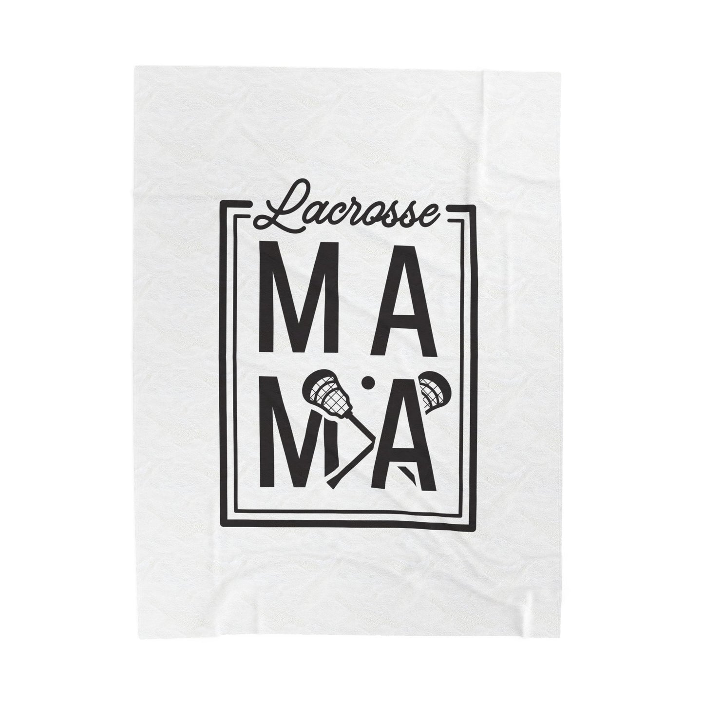 Lacrosse Mama Velveteen Plush Blanket