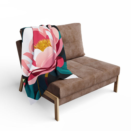 Fleece Blanket - Peony