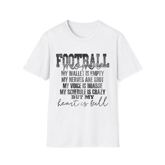 Heartfelt Football Mom T-Shirt