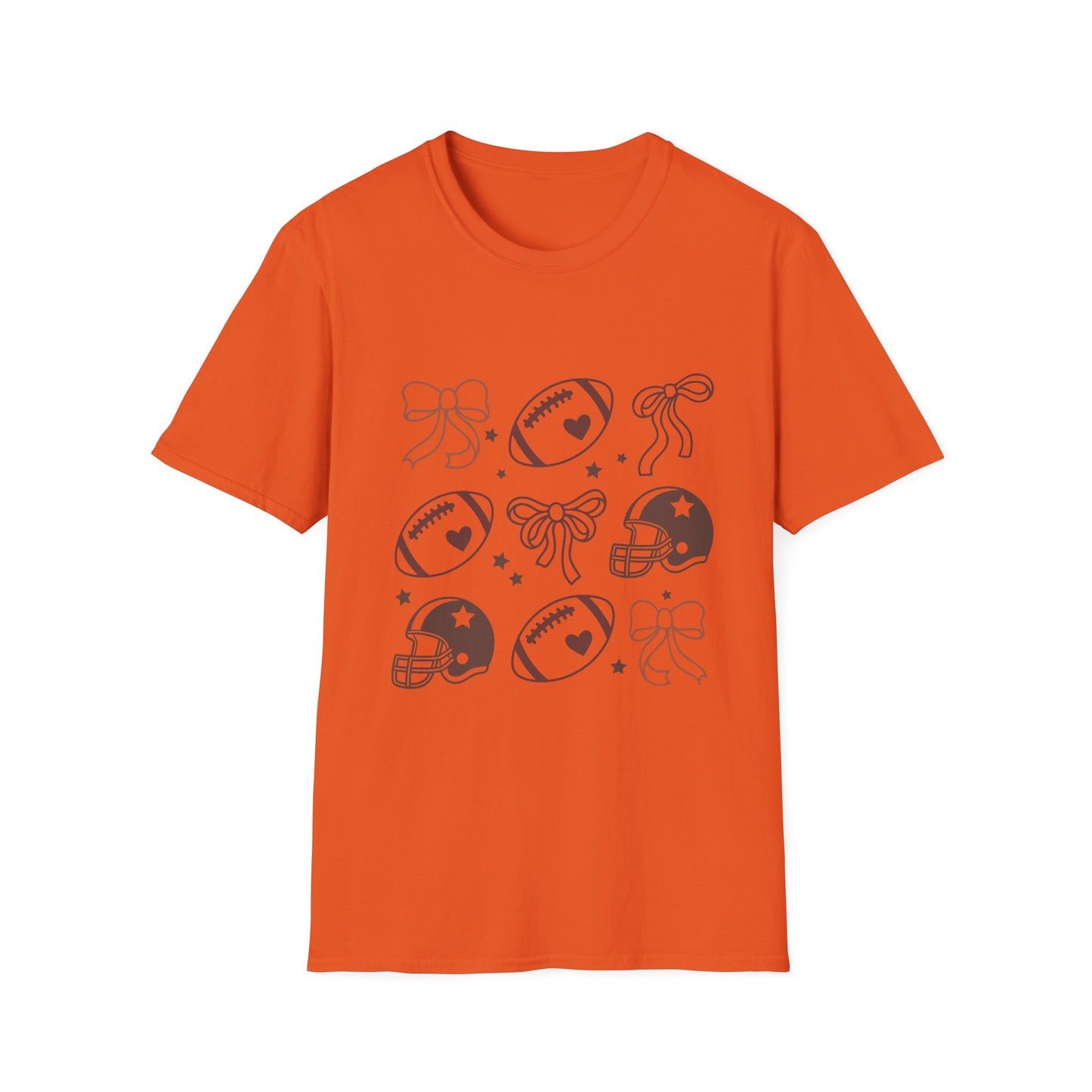 Football & Bow Graphic T-Shirt