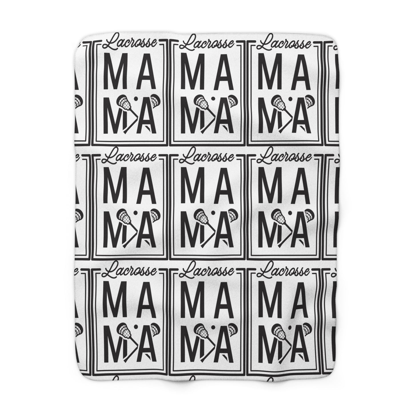 Lacrosse Mama Fleece Sherpa Blanket