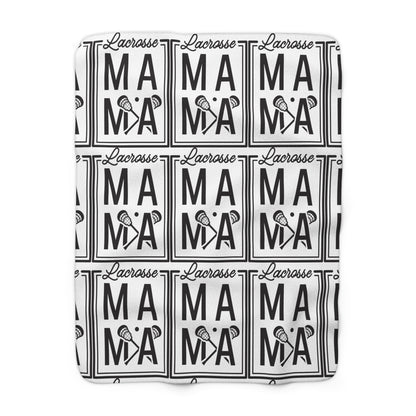 Lacrosse Mama Fleece Sherpa Blanket