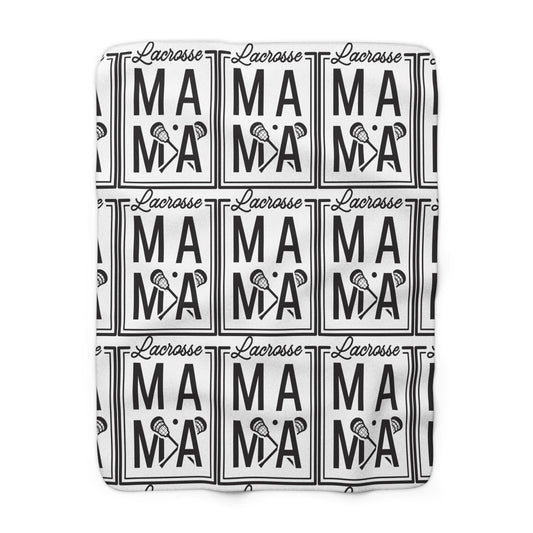 Lacrosse Mama Fleece Sherpa Blanket