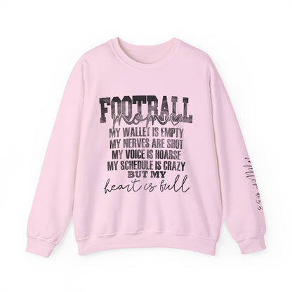 Football Mom Sweatshirt Personalization Included