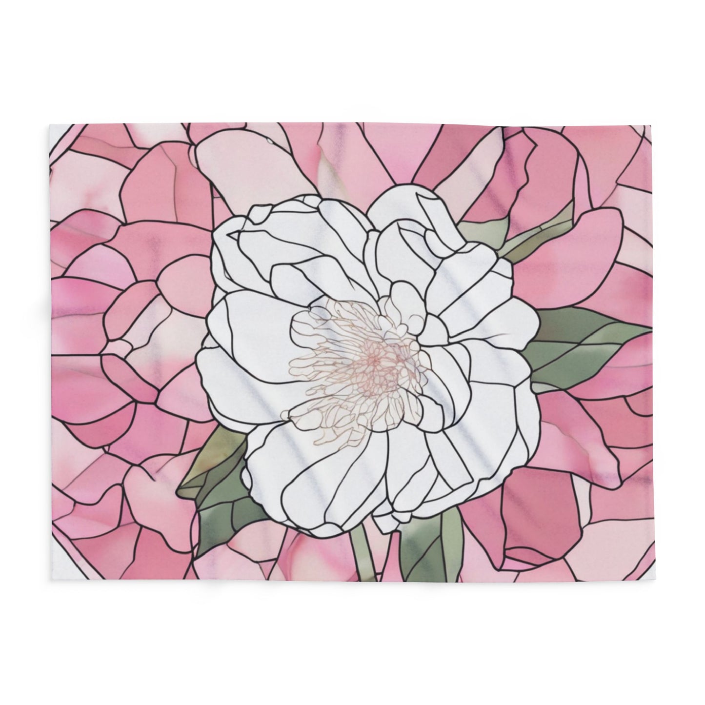 Fleece Blanket - Peony Floral