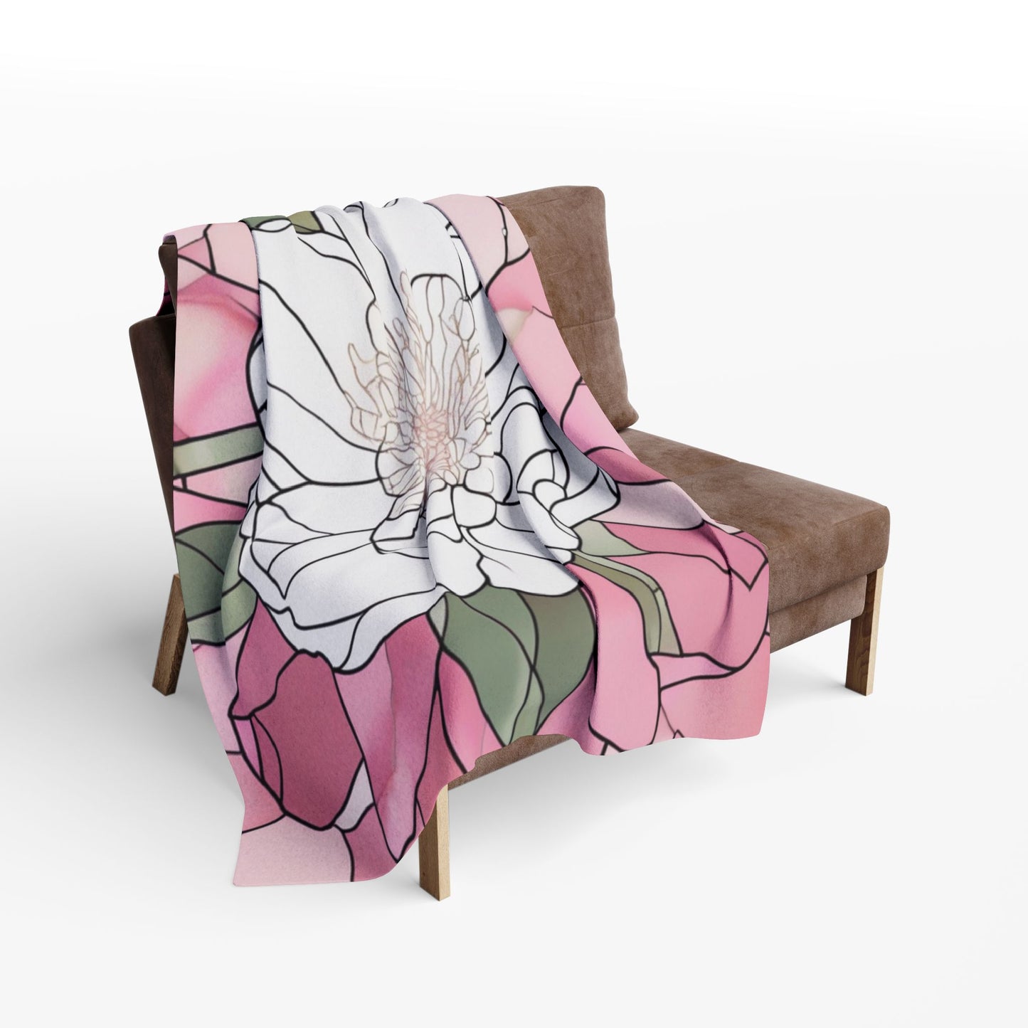 Fleece Blanket - Peony Floral