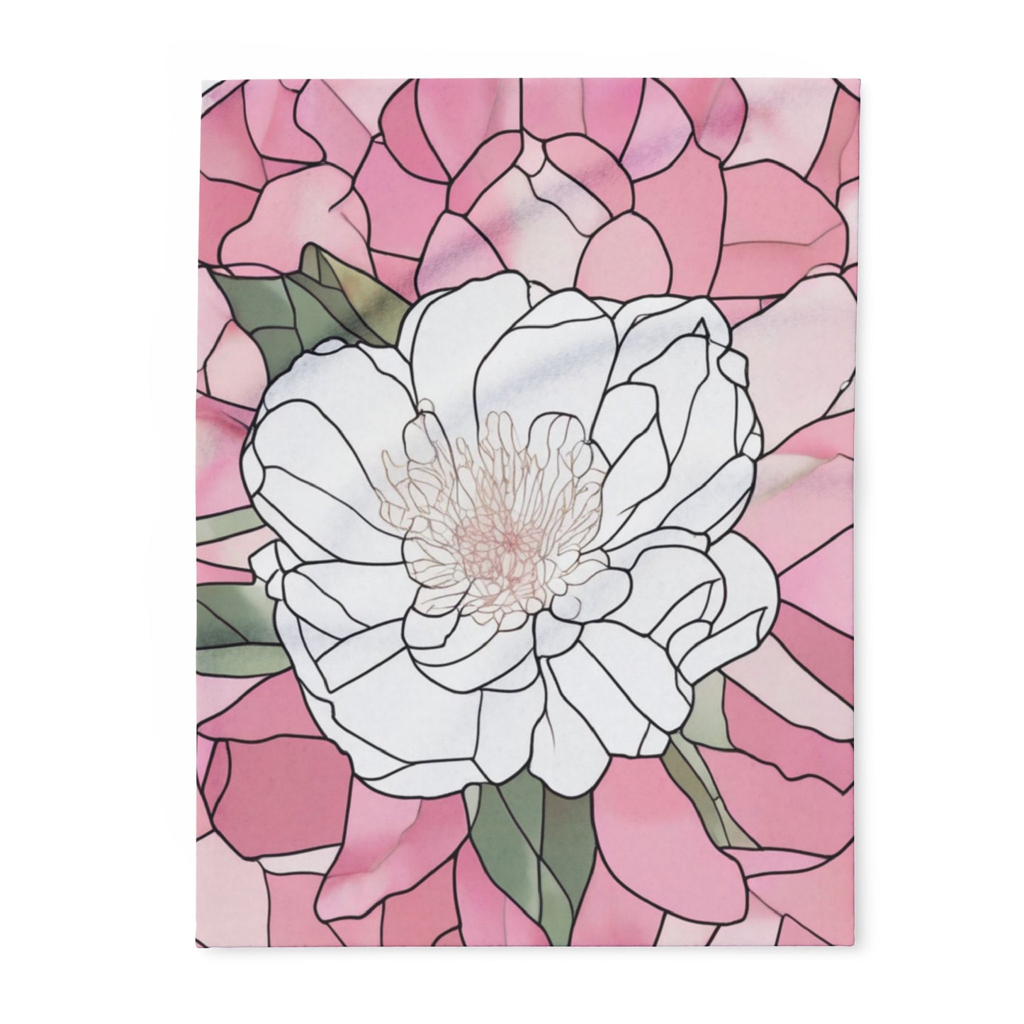 Fleece Blanket - Peony Floral