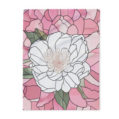 Fleece Blanket - Peony Floral