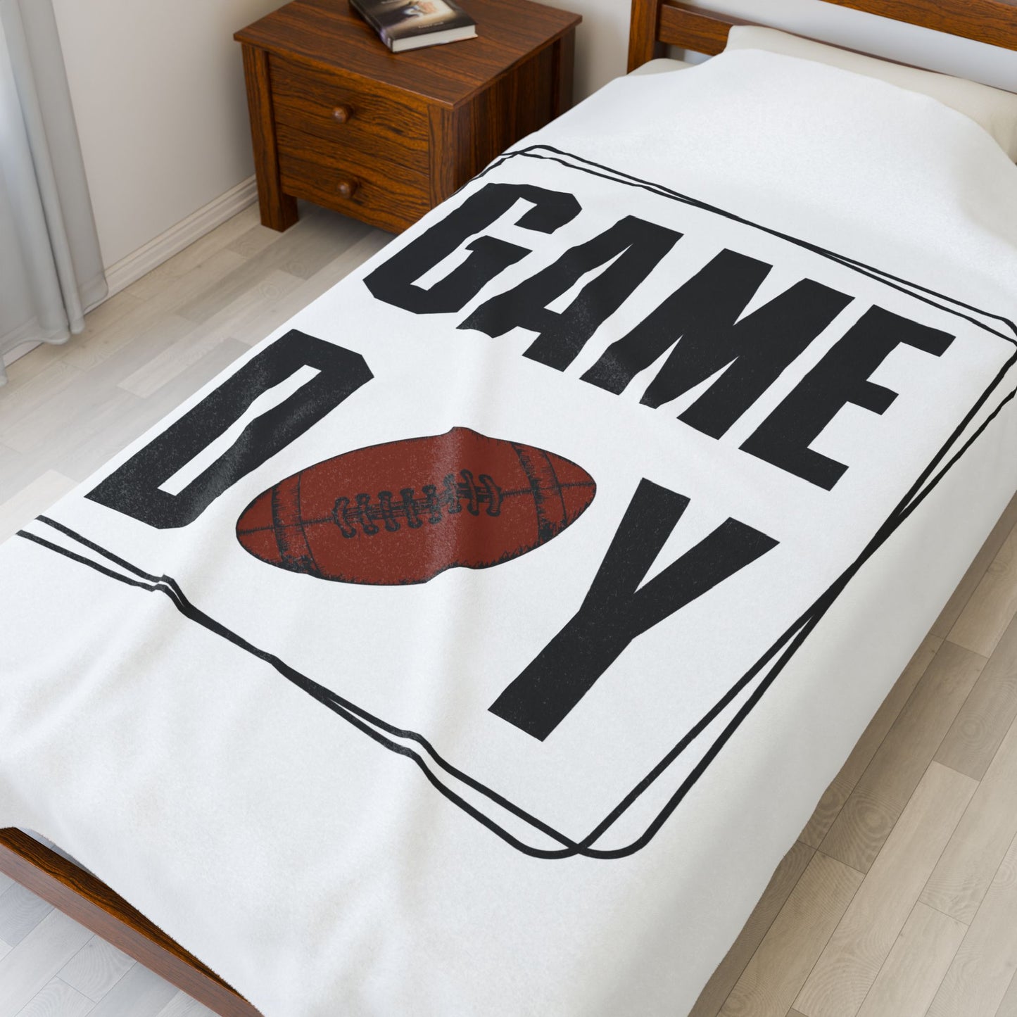 Football Game Day Velveteen Plush Blanket