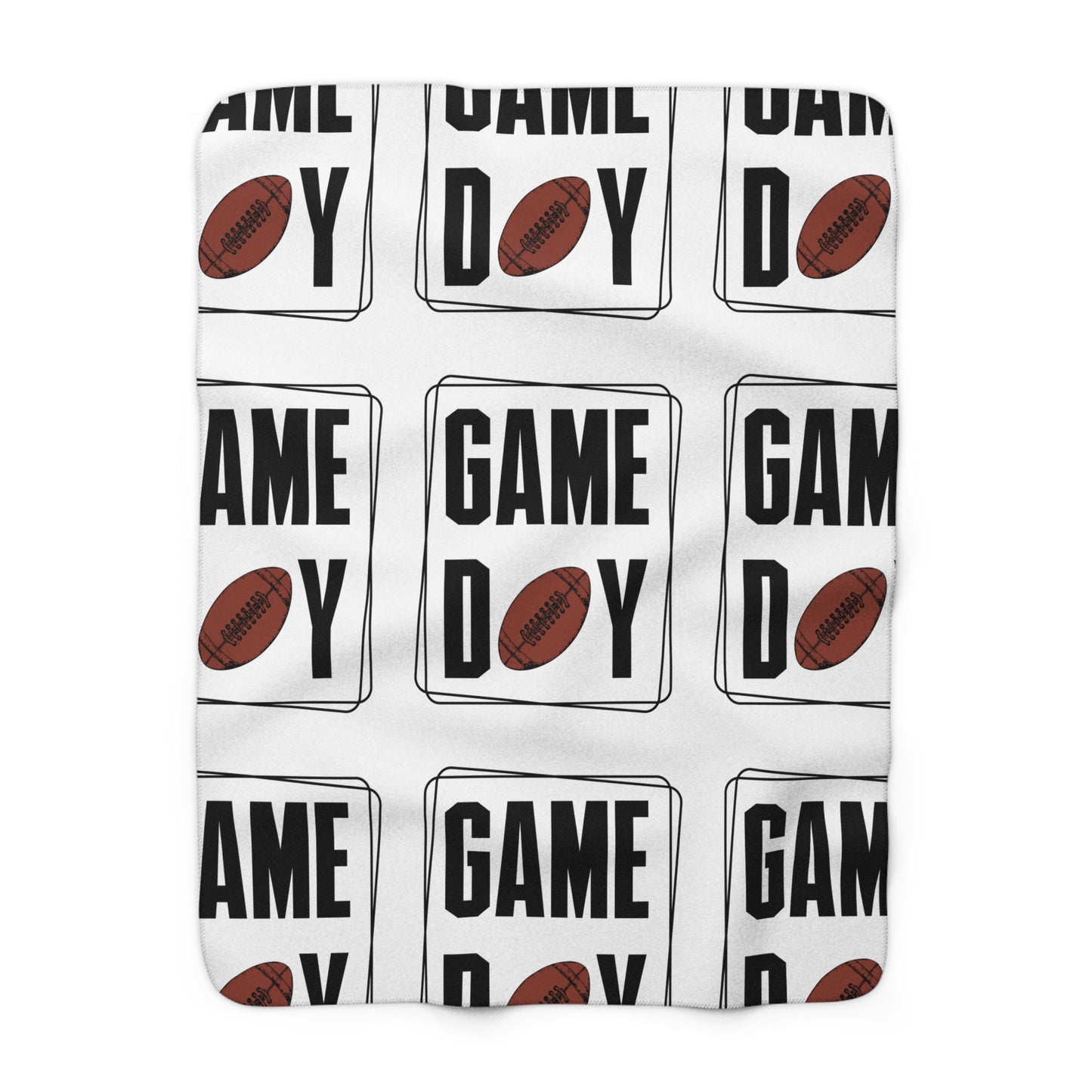 Football Game Day Fleece Sherpa Blanket