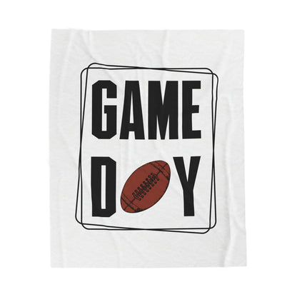 Football Game Day Velveteen Plush Blanket