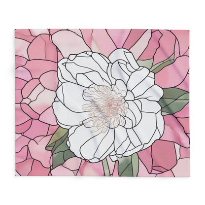 Fleece Blanket - Peony Floral