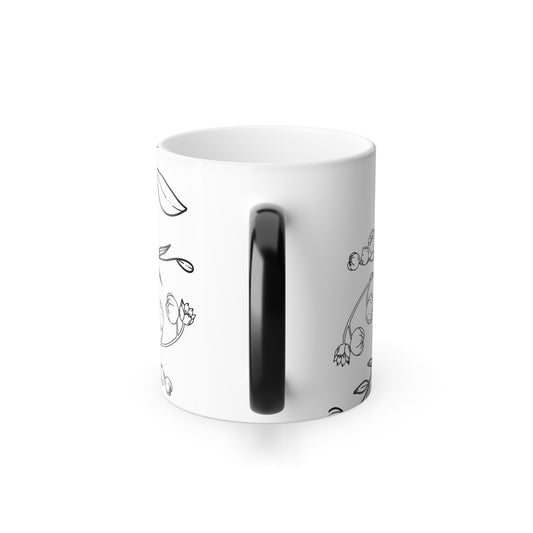 Color Morphing Floral Mug