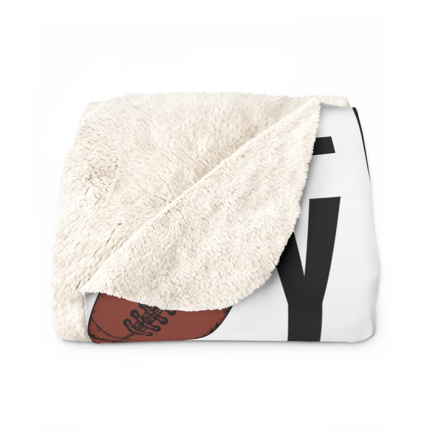 Football Game Day Fleece Sherpa Blanket