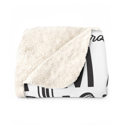 Lacrosse Mama Fleece Sherpa Blanket
